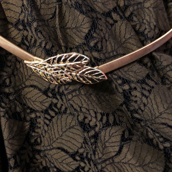 NWT X-Large Voodoo Vixen Sophia Lace Retro Vintage Insp Dress Gold Belt ModCloth - Picture 7 of 10